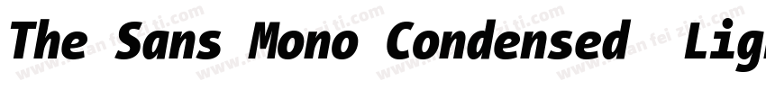 The Sans Mono Condensed  Light字体转换